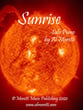 Sunrise piano sheet music cover